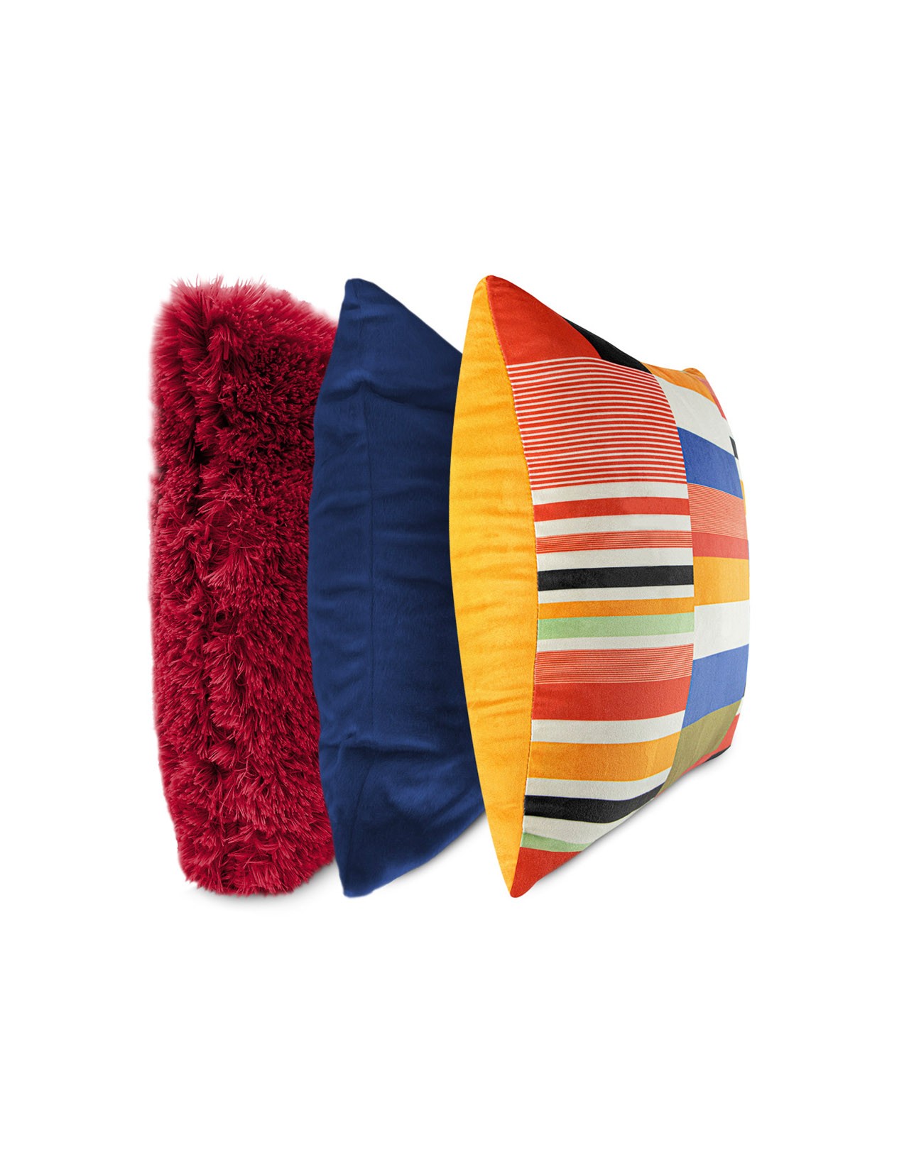 Set de 3 Cojines Coprire 45 cm Rojo Claro