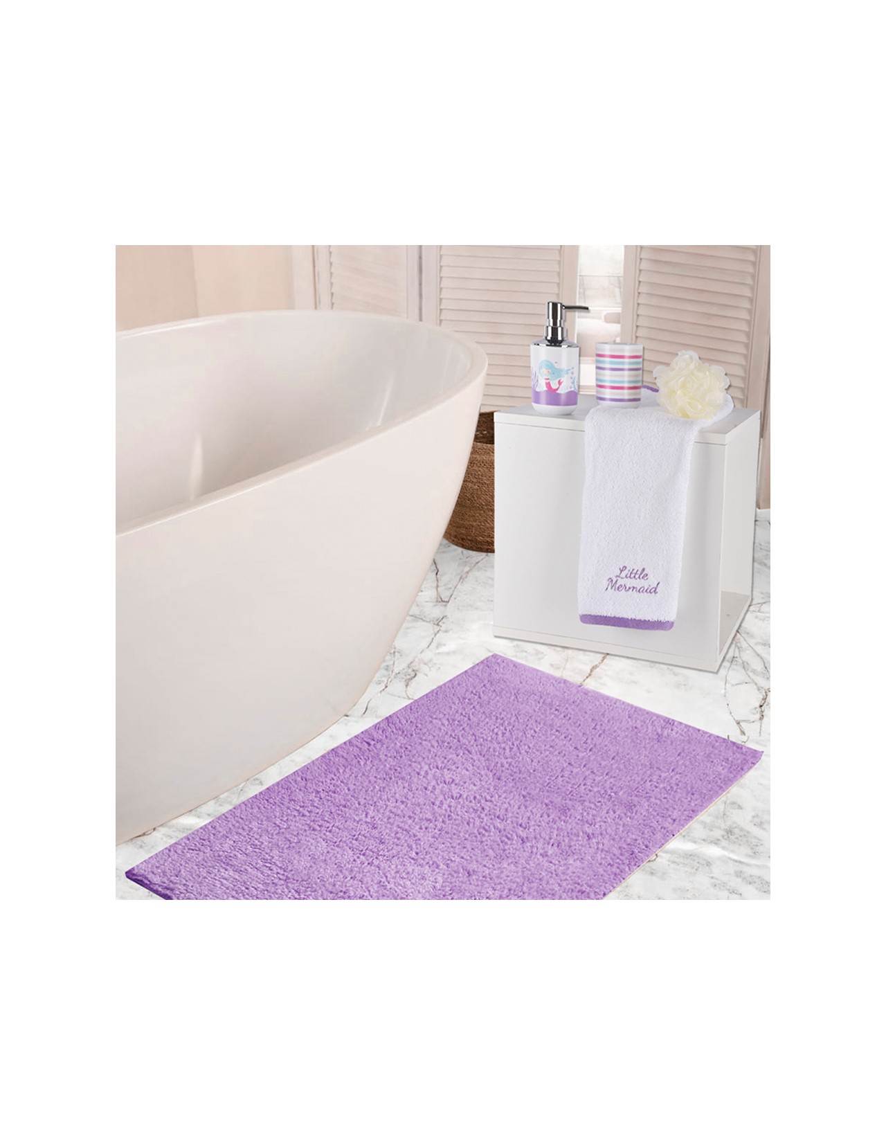 Set de baño Coprire Sirenia Morado