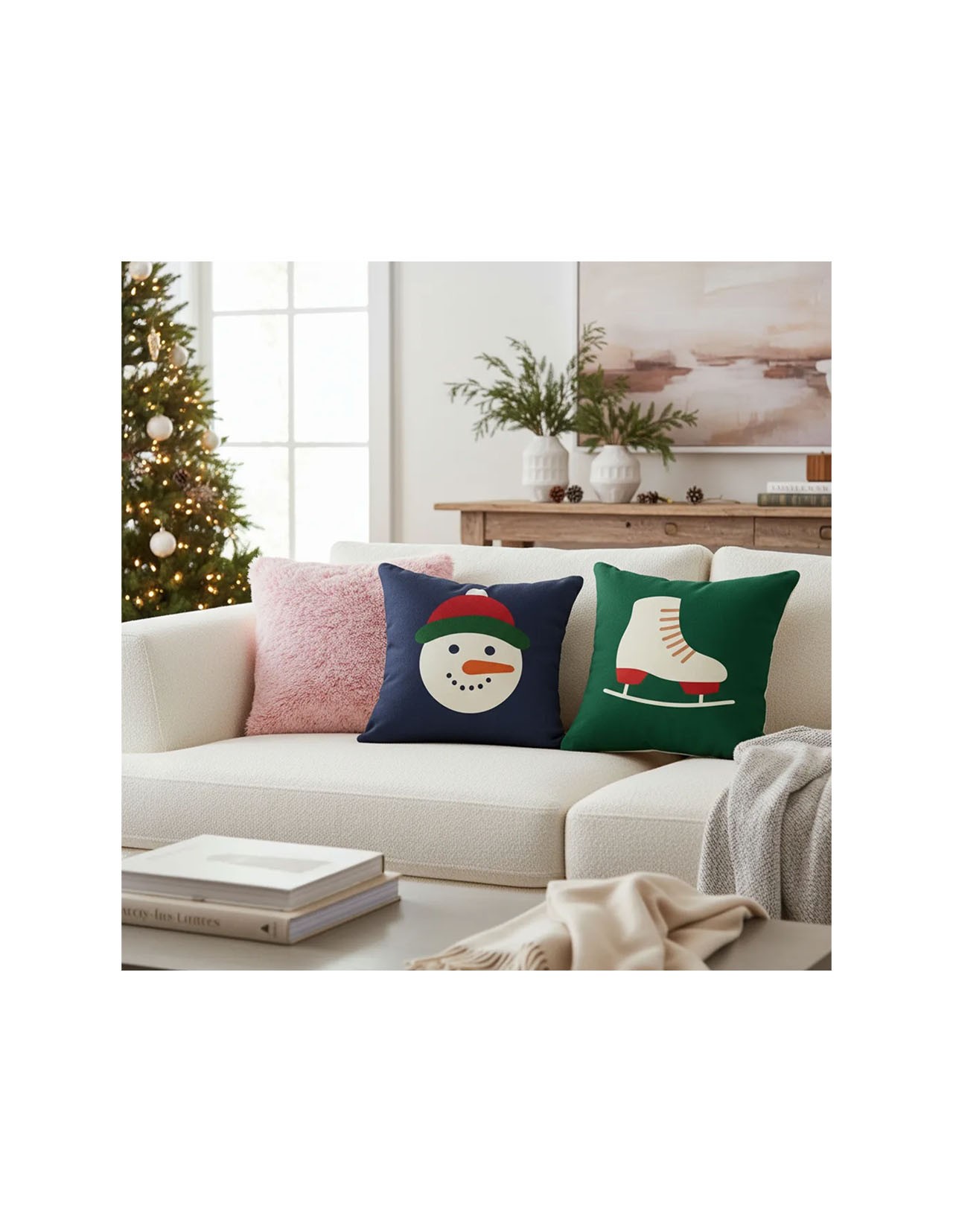 Set de 3 Cojines Decorativos Navideños