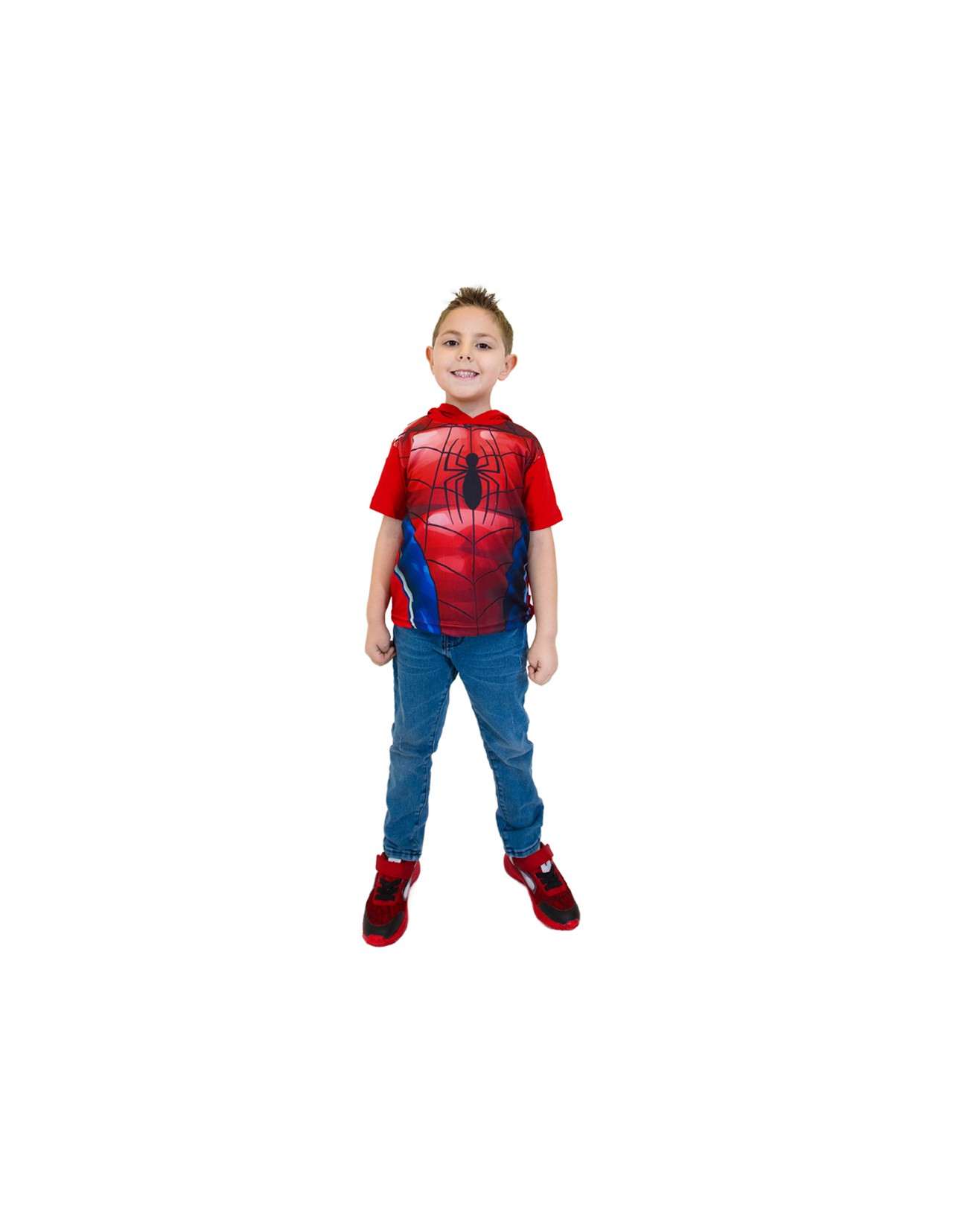 Set 2 Playeras Disfraz Marvel Spider-man Azul  para niño