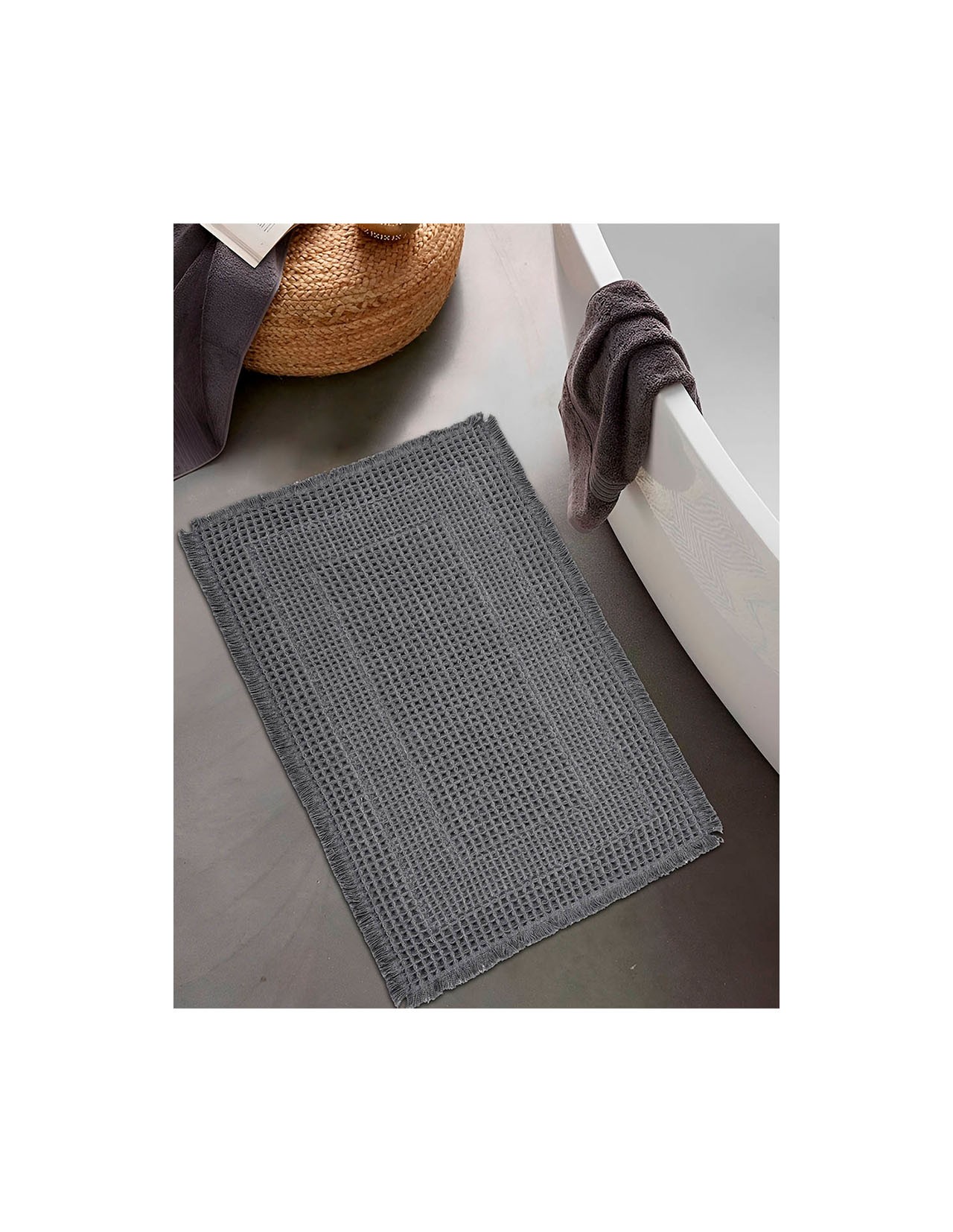 Tapete de Baño Coprire Nuvieta Gris