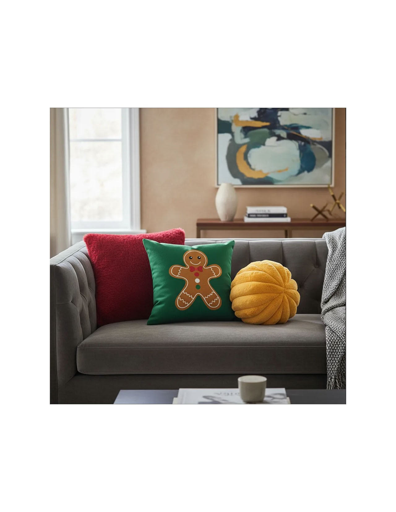 Set de 3 Cojines Decorativos Navideños