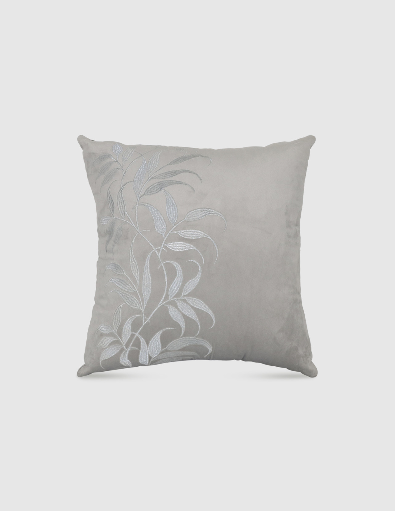 Cojín Decorativo Coprire Bordado Eleanor Plata