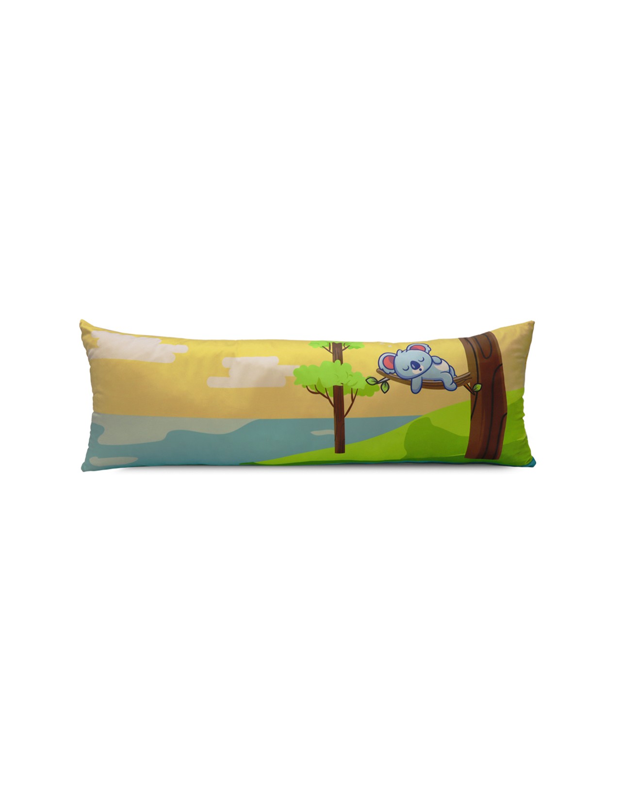 Body Pillow Coprire Terciopelo Amarillo