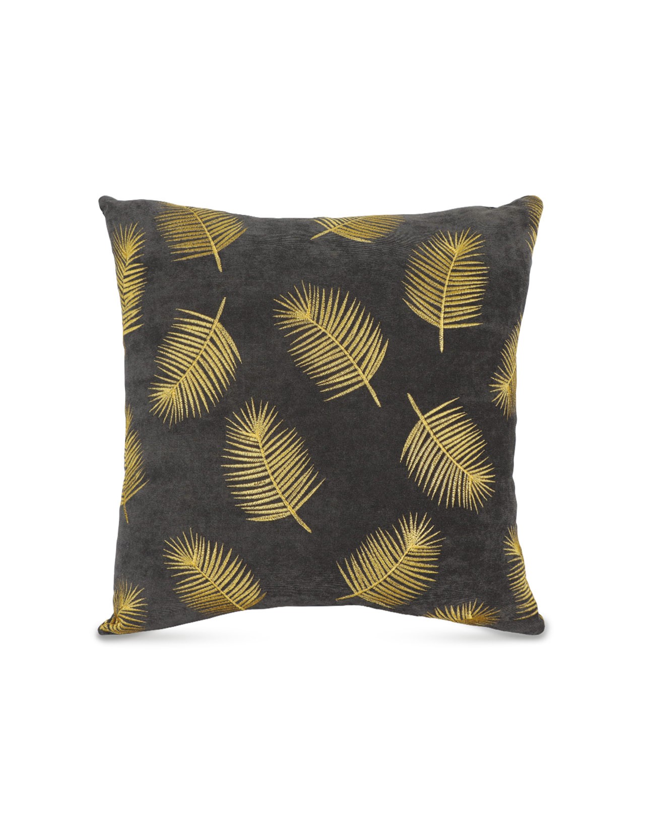 Cojín Decorativo Coprire Bordado Pine Negro