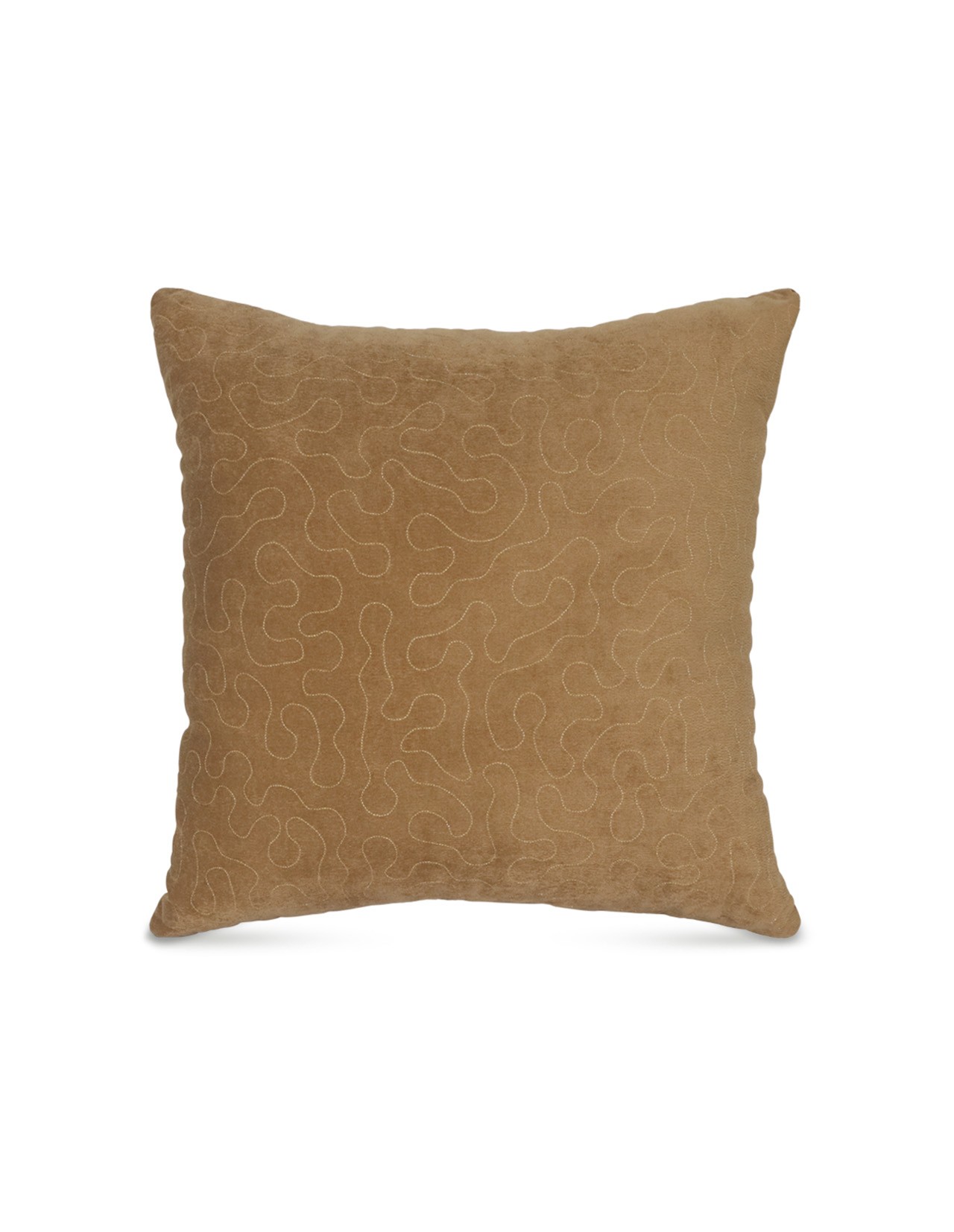 Cojín Decorativo Coprire Bordado Terra Marrón Claro