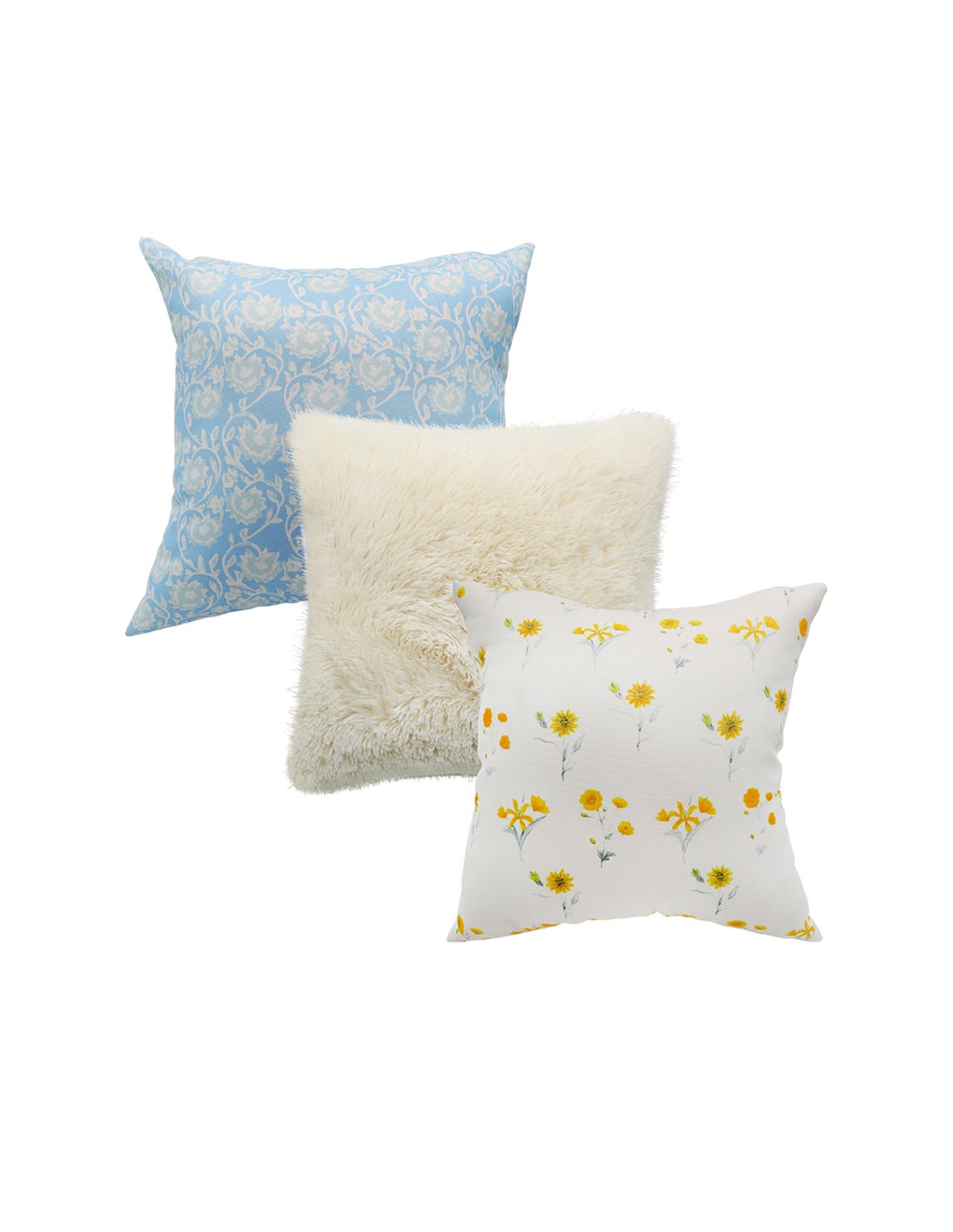 Set de 3 Cojines Coprire Premium 45cm Beige