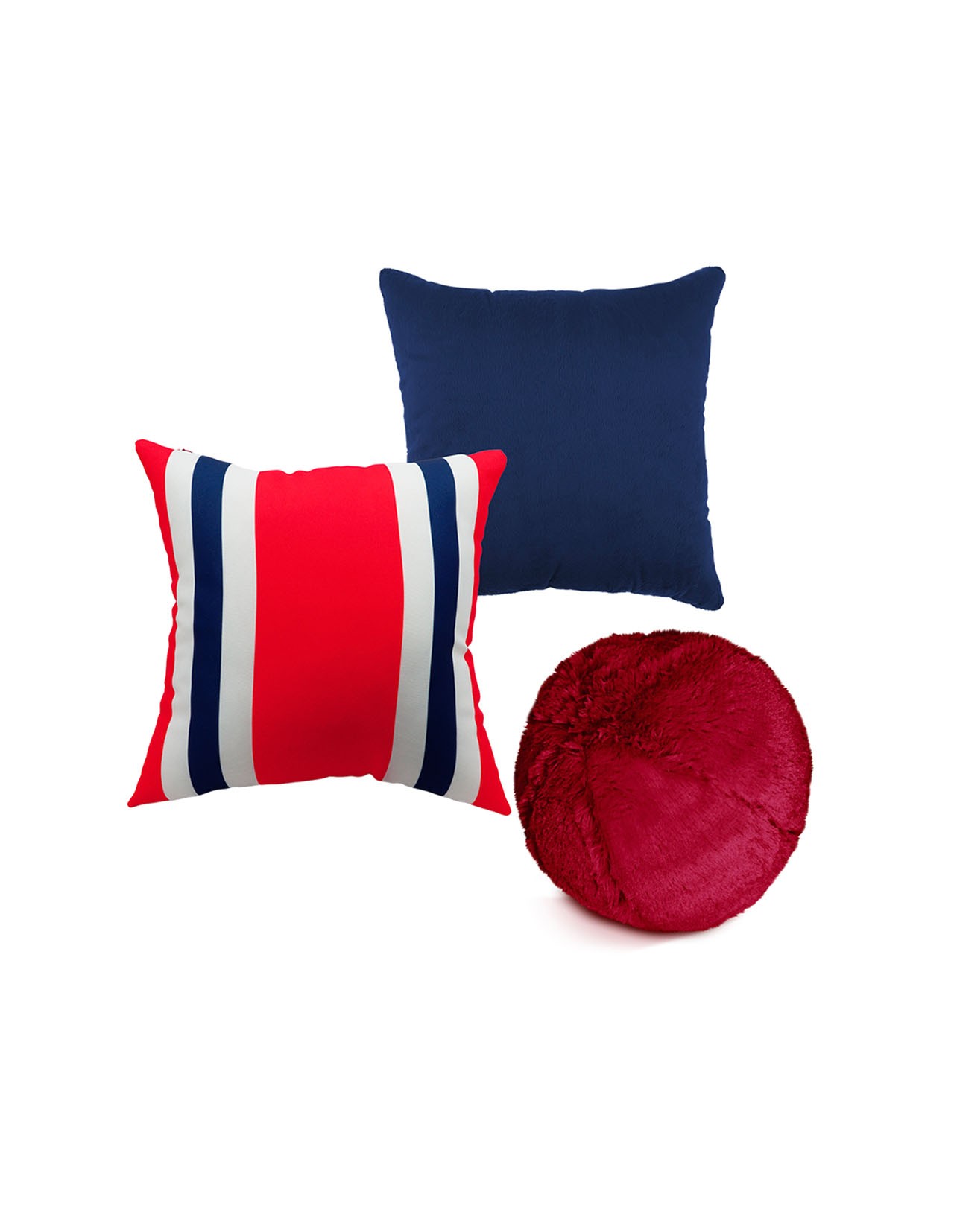 Set de 3 Cojines Coprire Premium 45cm Rojo