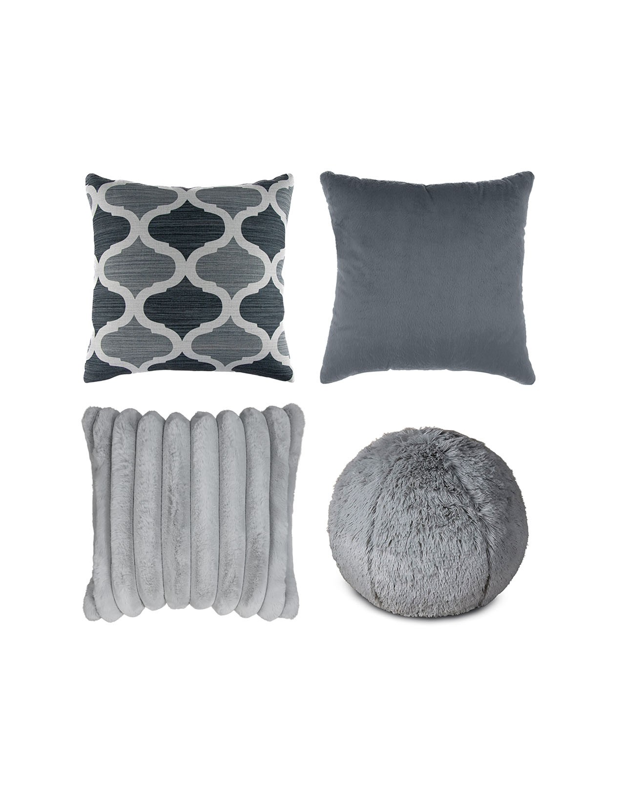 Set de 4 Cojines Coprire Premium 45cm Gris Oxford