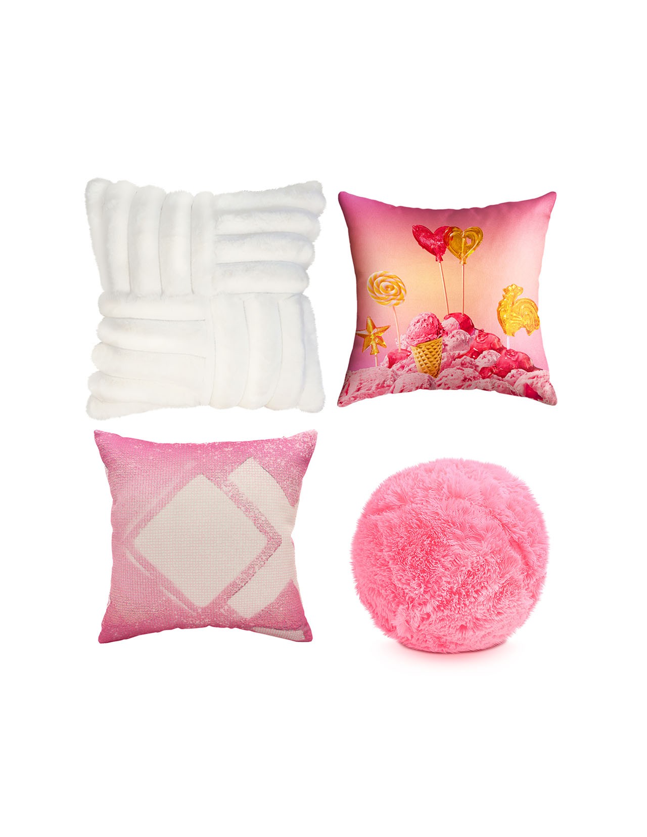 Set de 4 Cojines Coprire Premium 45cm Rosa