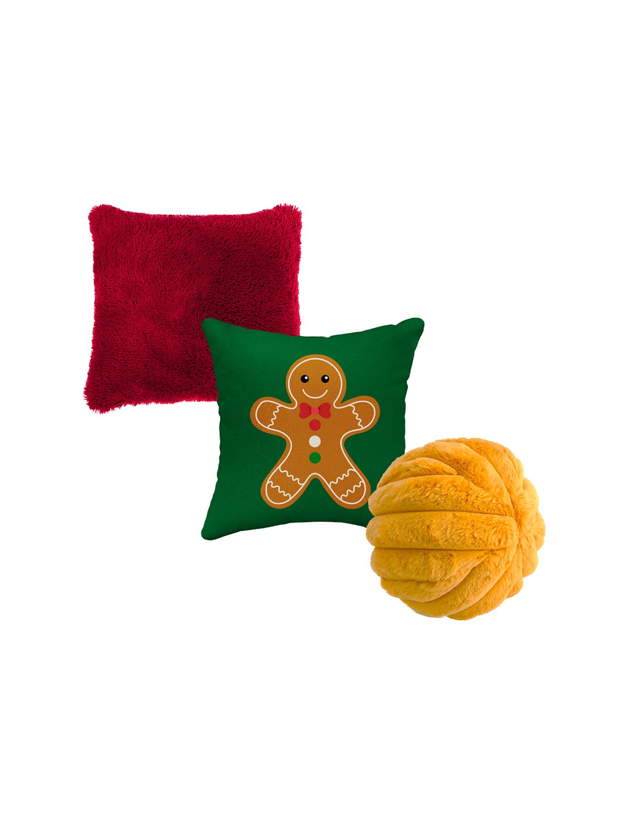 Set de 3 Cojines Decorativos Navideños