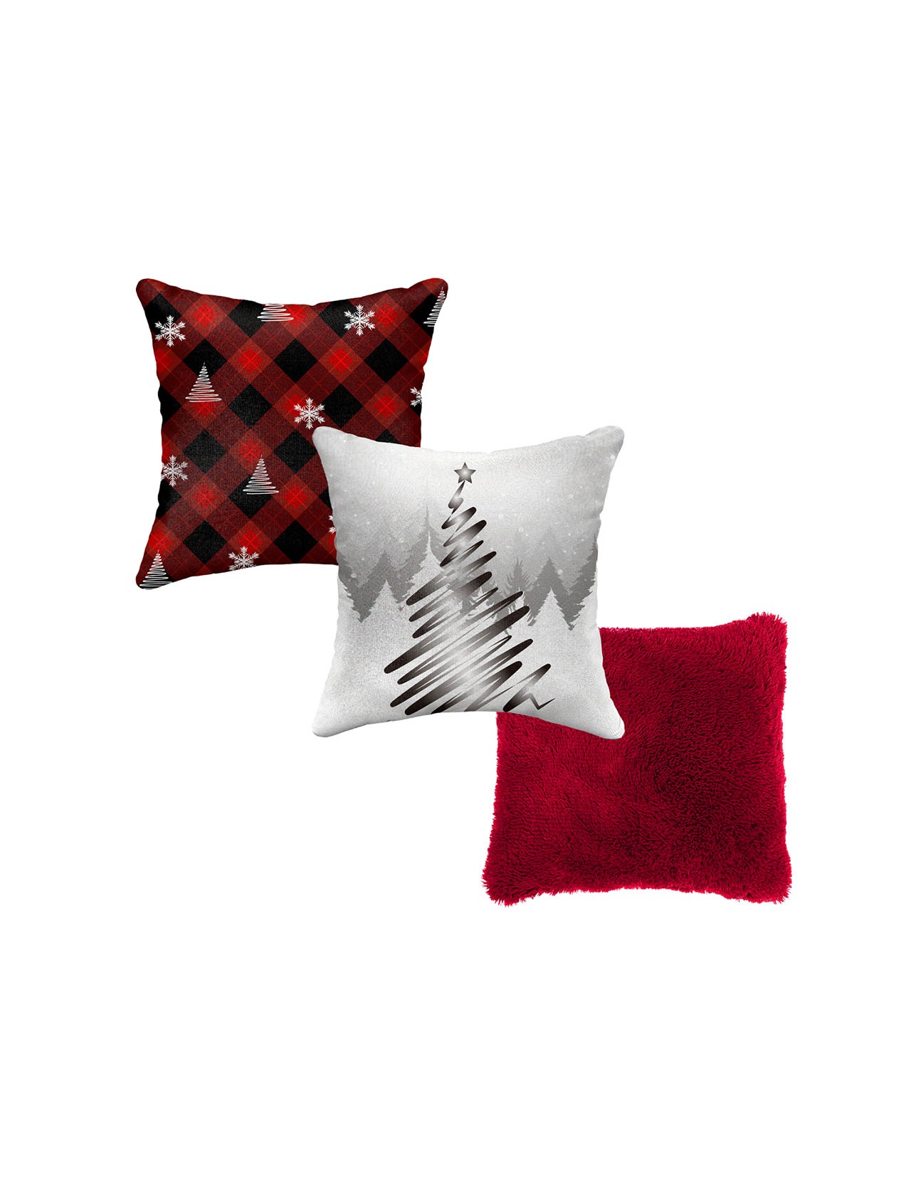 Set de 3 Cojines Decorativos Navideños