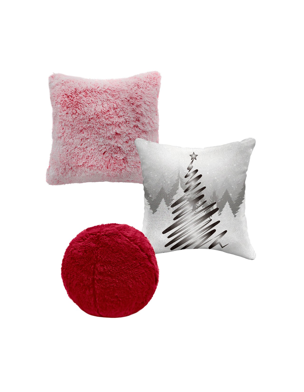 Set de 3 Cojines Decorativos Navideños