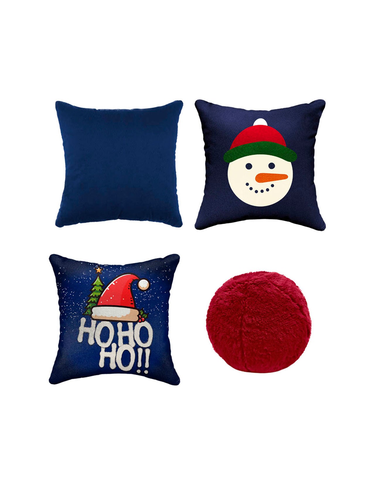 Set de 4 Cojines Decorativos Navideños