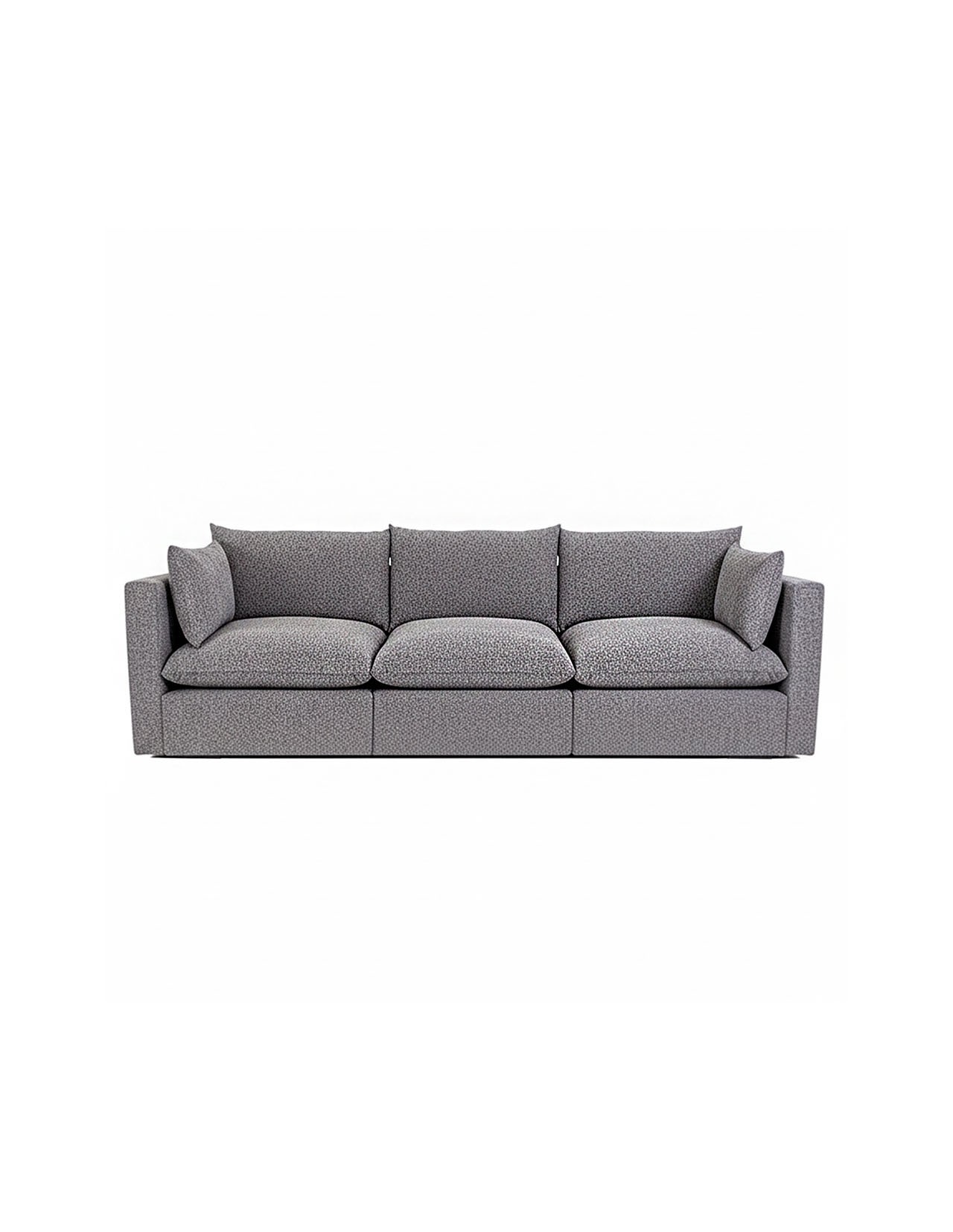 Sillón Modular Coprire Georgia 3 Plazas Gris Oscuro