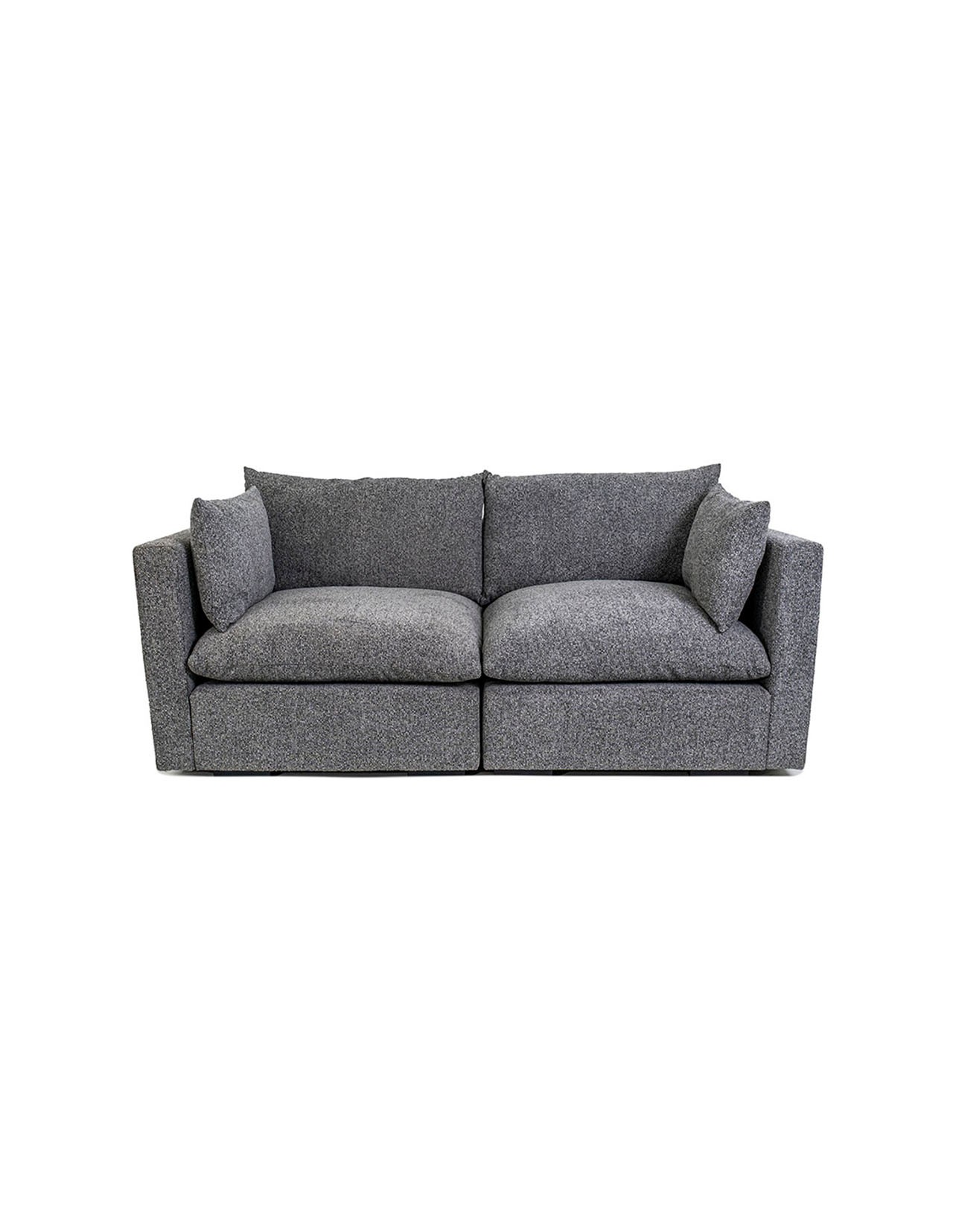 Sillón Modular Coprire Georgia 2 Plazas Gris Oscuro