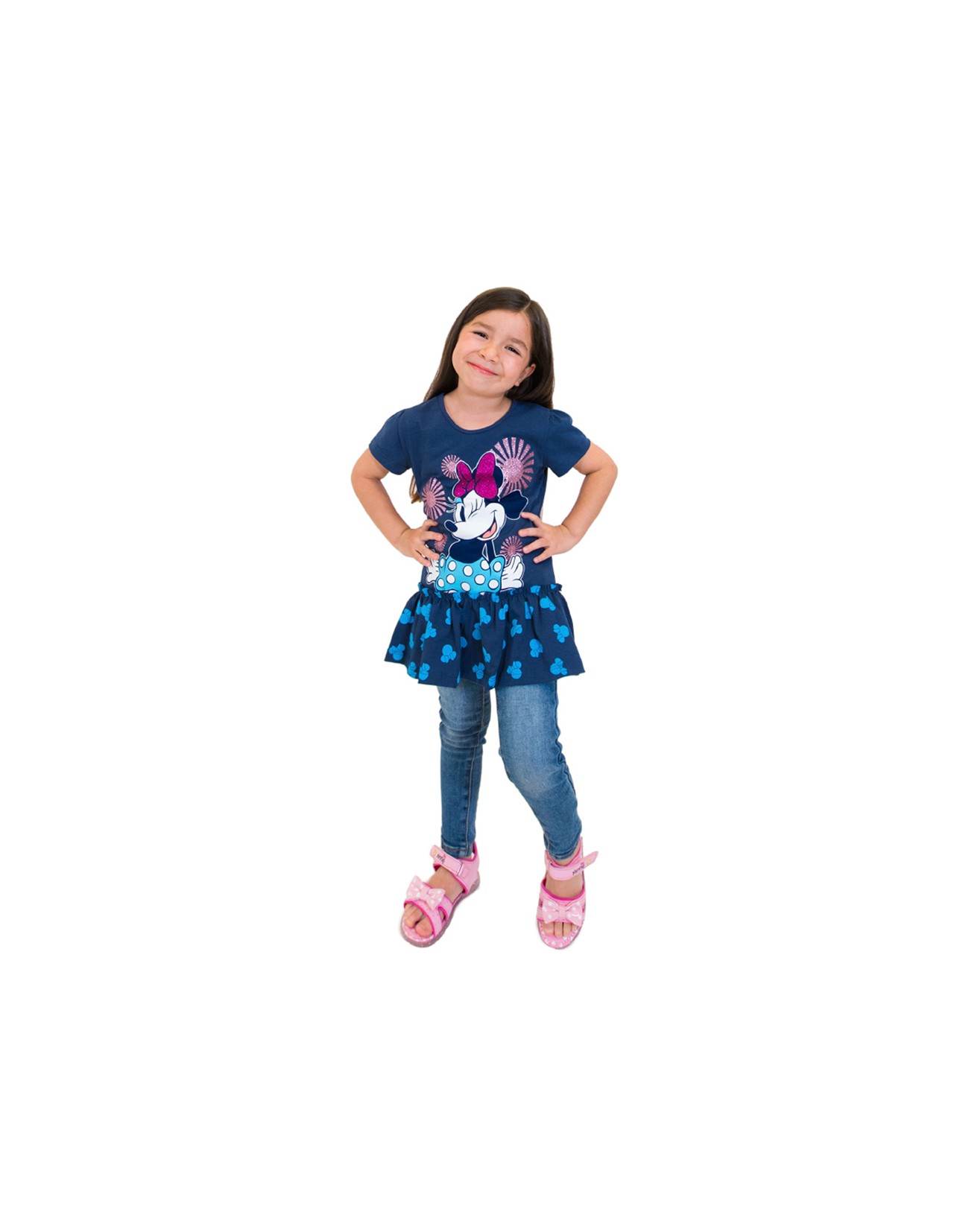 Conjunto Casual Disney Minnie Mouse 3 piezas para niña